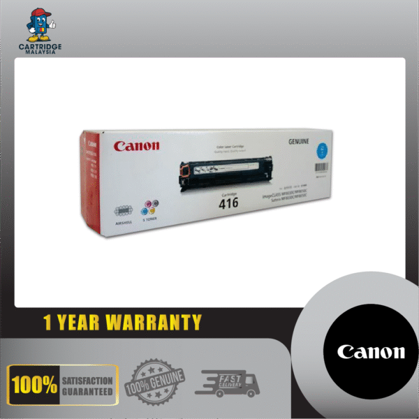 Cart 416 / Canon 416 CYAN Laserjet Toner Cartridge