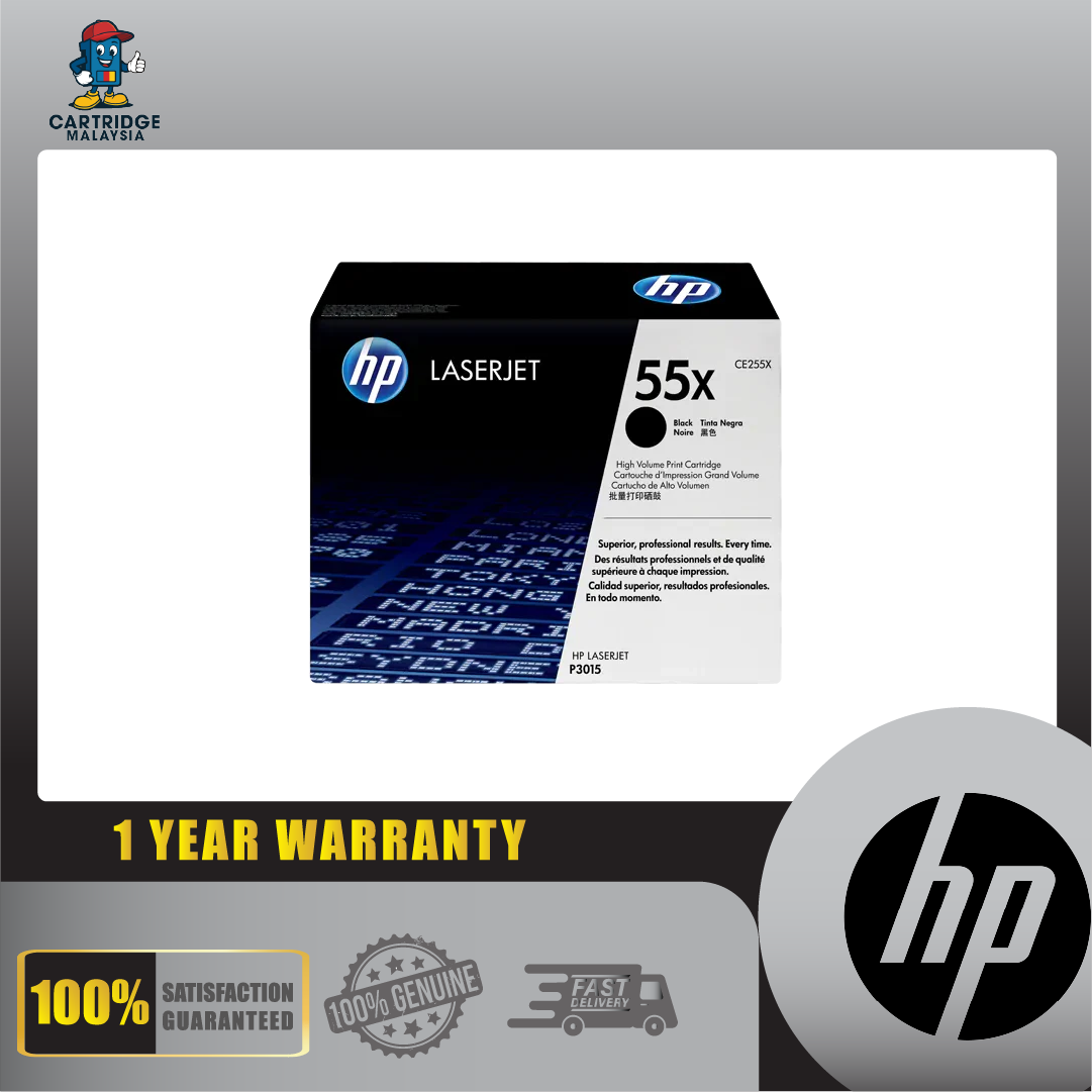 CE255X HP 55X LaserJest P3015 Print Cartridge