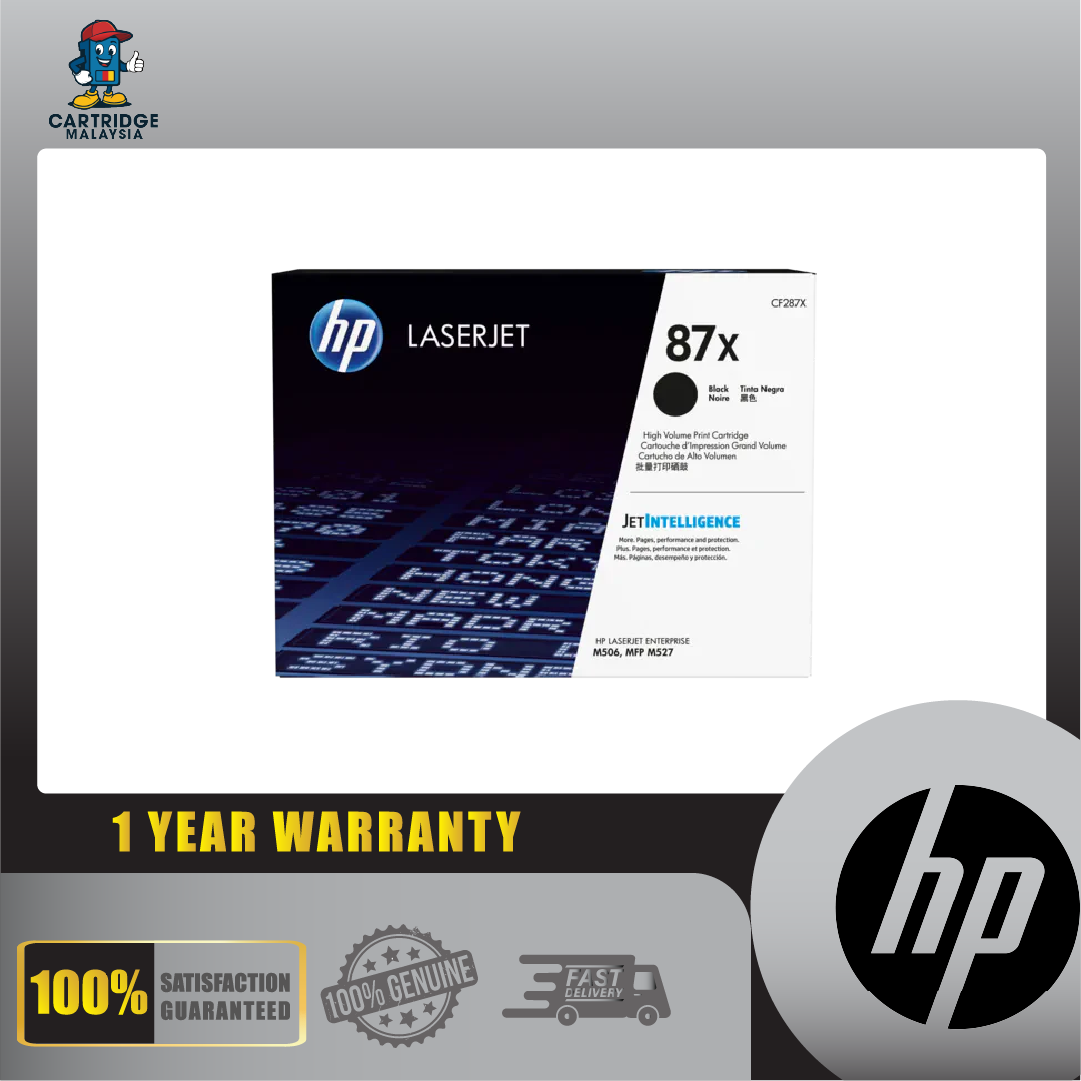 CF287X HP 87X Black LaserJet Toner Cartridge (JetIntelligence)CF287X HP 87X Black LaserJet Toner Car