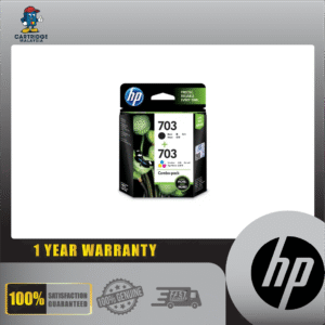 F6V32AA HP 703 Tri-color Black Ink Cartridge Combo 2-Pk