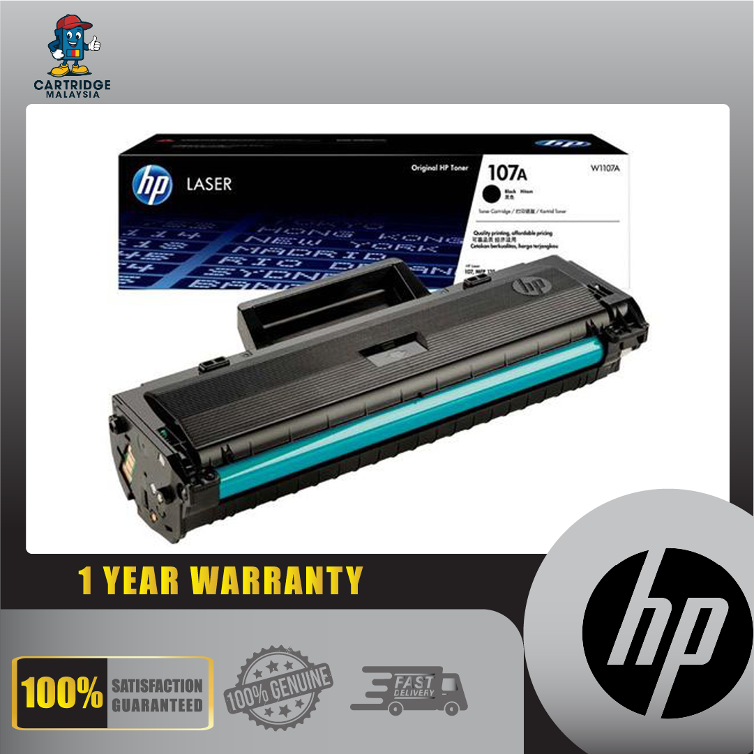 HP 107A W1107A BLACK ORIGINAL LASER TONER CARTRIDGE