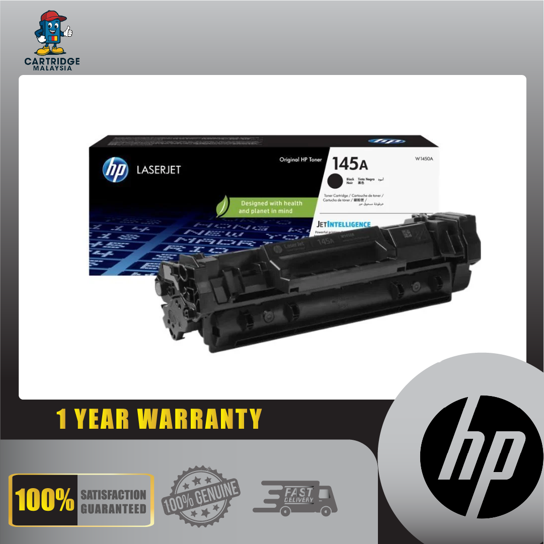 HP 145A Black Original LaserJet Toner Cartridge W1450A