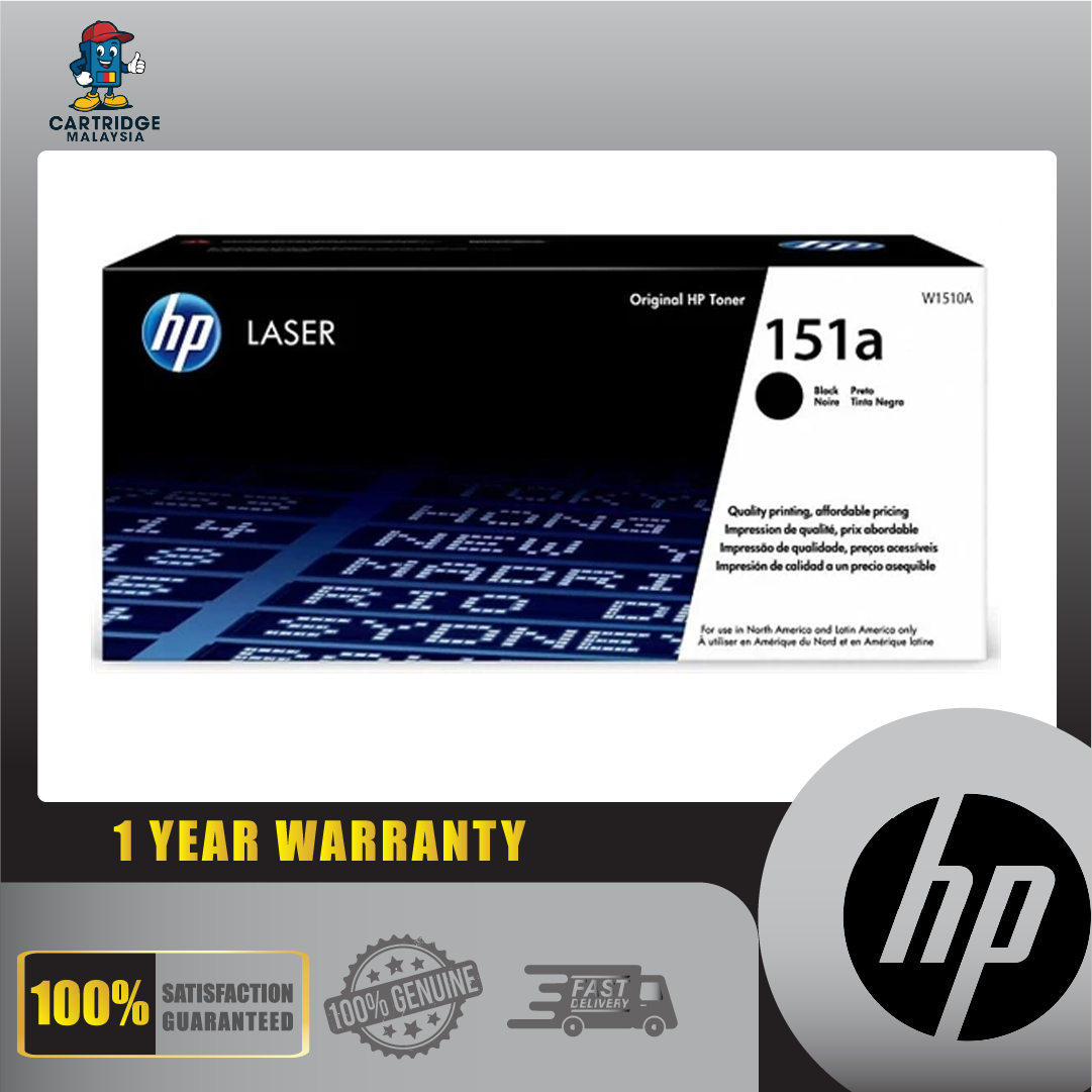 HP 151A Black LaserJet Toner Cartridge W1510A