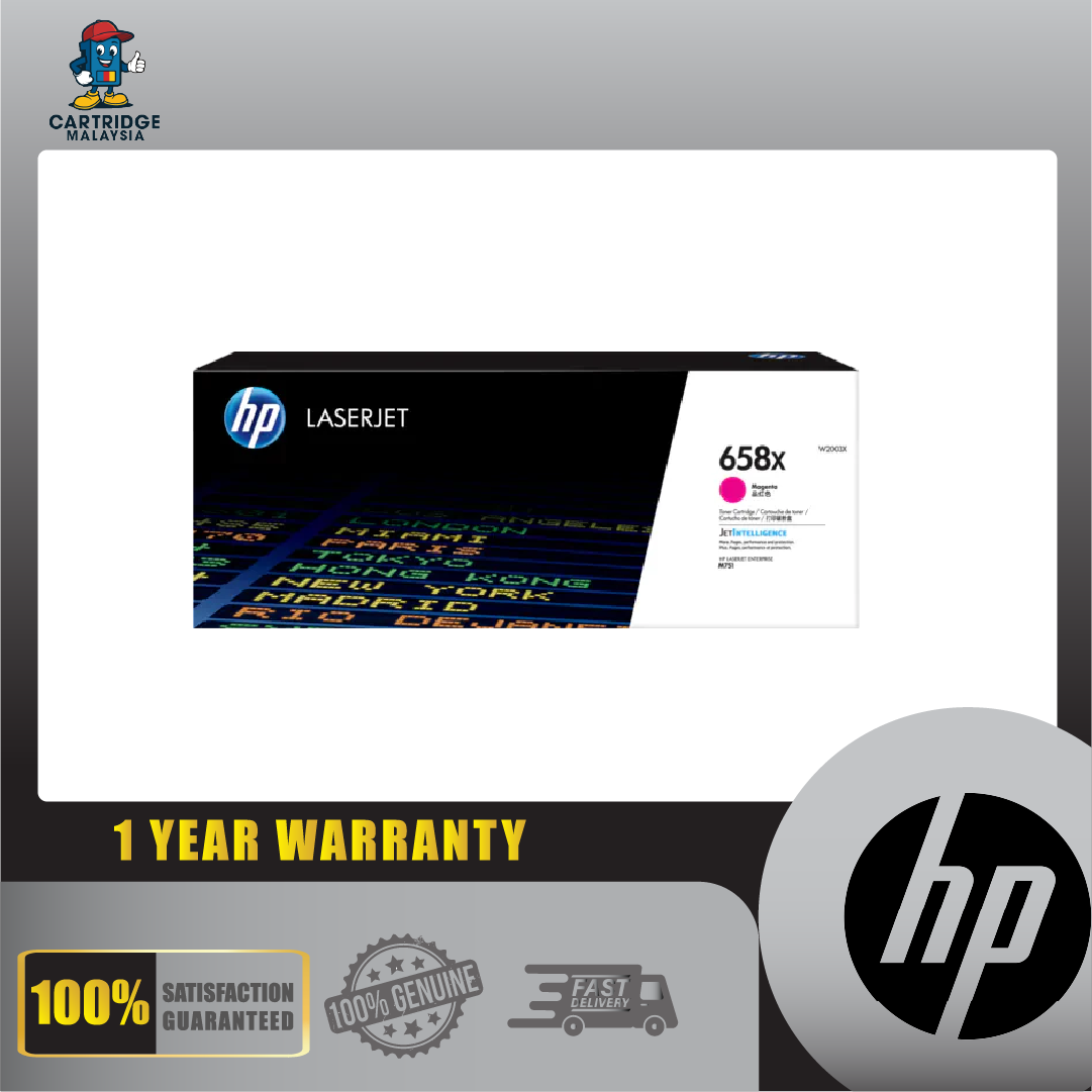W2003X HP 658X Magenta LaserJet Toner Cartridge